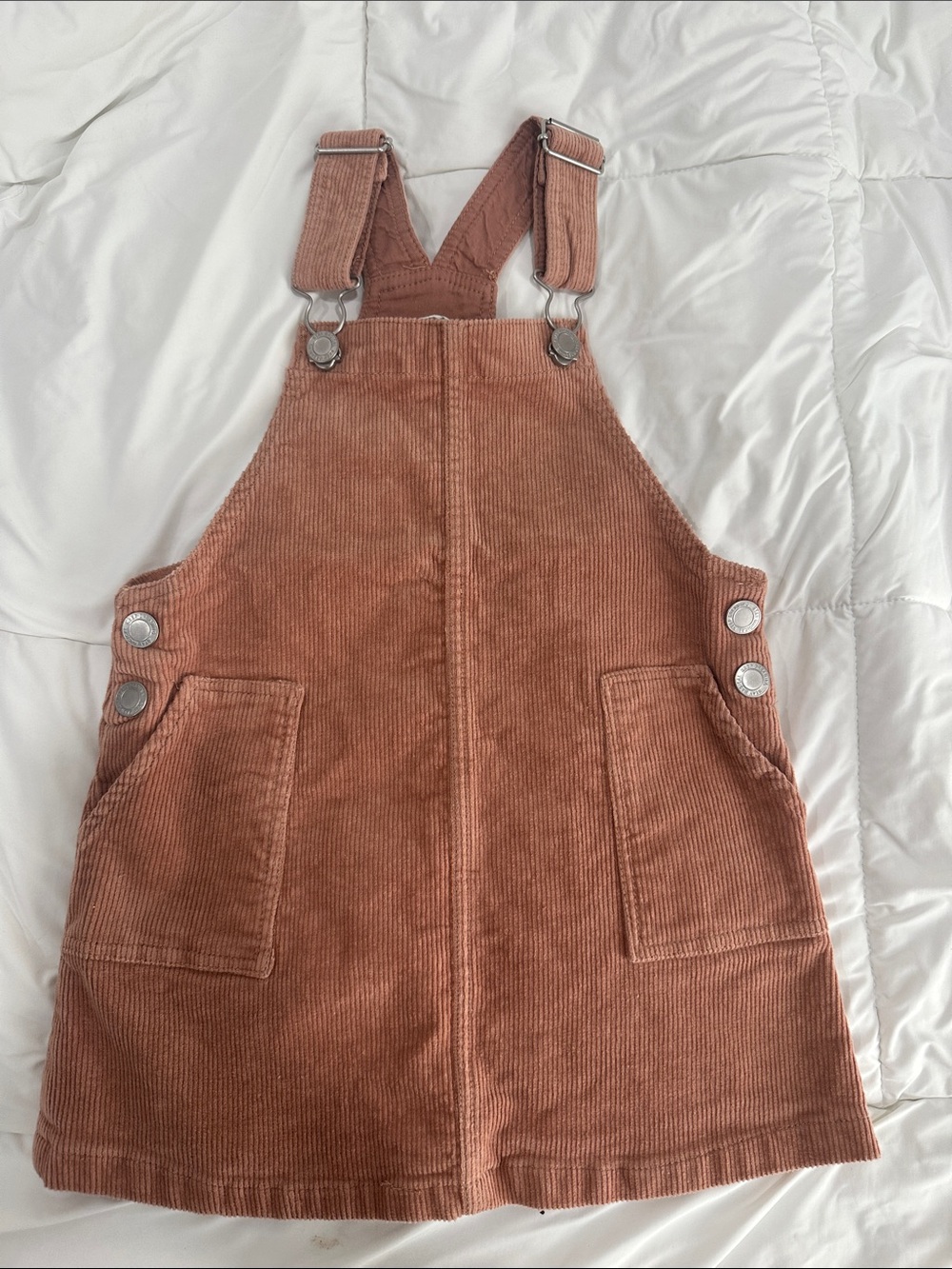 H&M Rust Corduroy Pinafore Dress for Kids